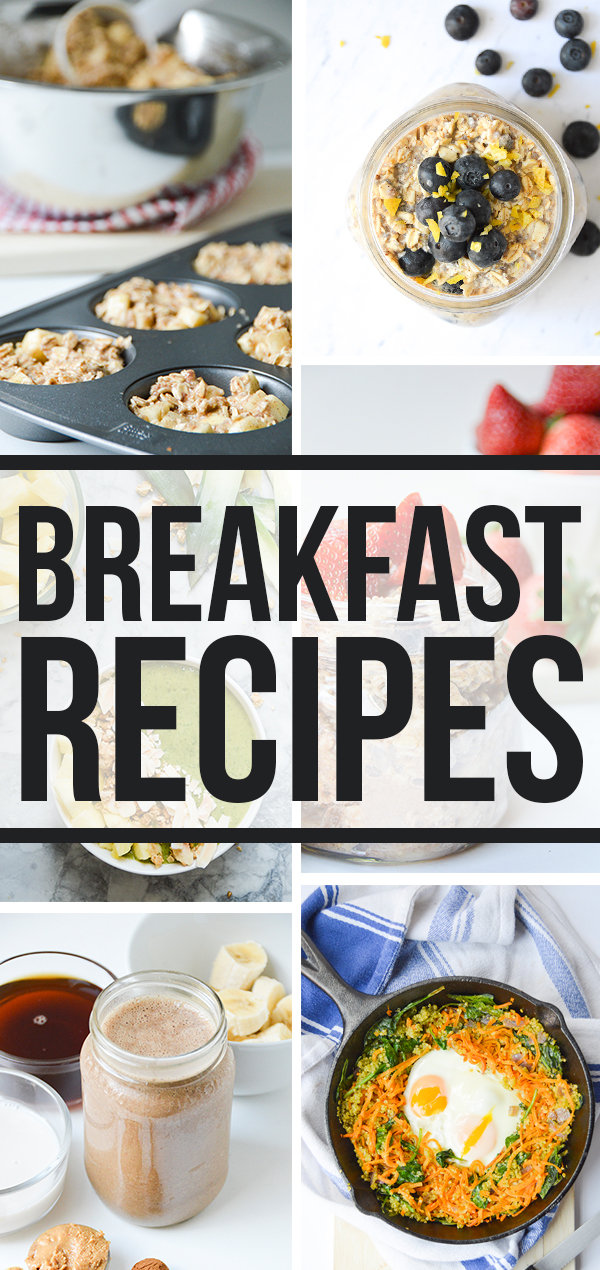 All my healthy breakfast recipes organized in one convenient place!