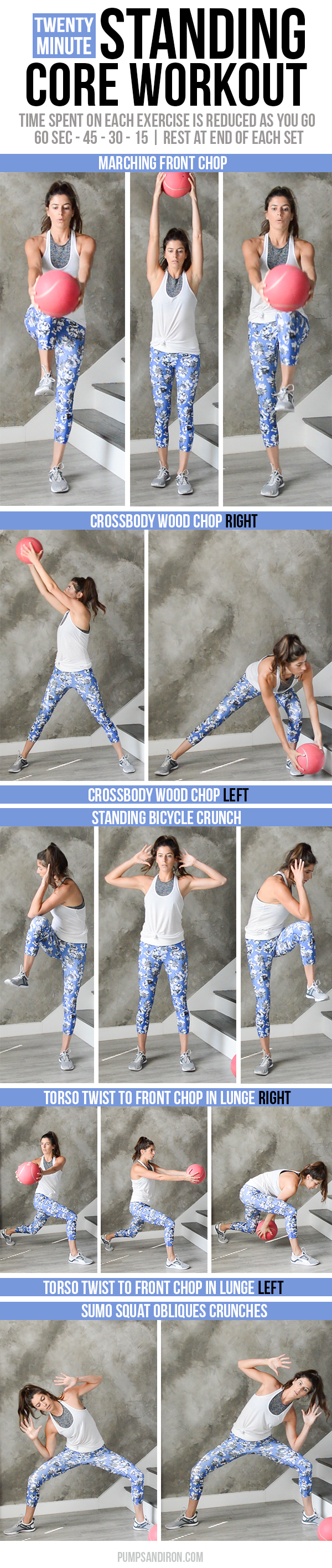 Standing Core Workout - this 20-minute workout will challenge your core stability with standing ab exercises (follow-along video included!)