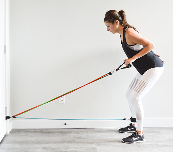 Full-Body Resistance Band Workout with Door Anchor
