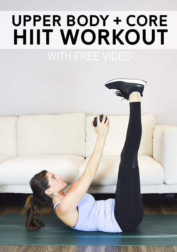 Quick HIIT Workout for Upper Body and Core (13 Minutes) - free video included so you can follow along at home!