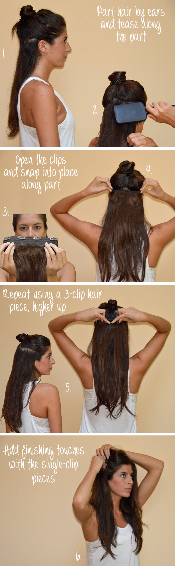 How To Subtly Put In Hair Extensions Before And After