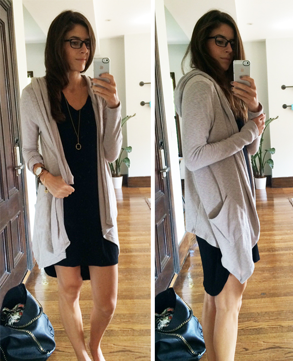 hooded-cardigan-outfit | Pumps & Iron