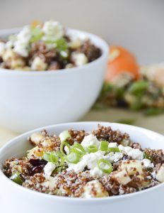 Apple Feta Quinoa Salad - this is great on its own or as a side to your favorite protein