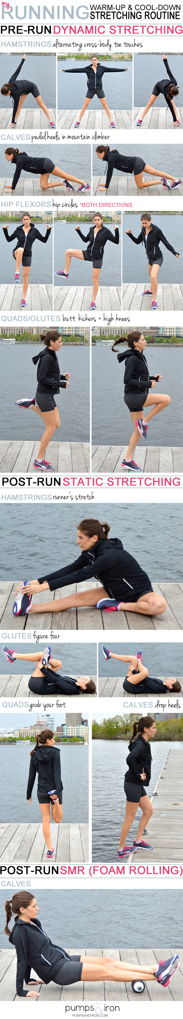 My Stretching Routine For Long Runs Warm Up Cool Down Pumps Iron