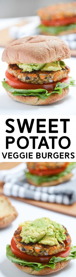 Sweet Potato Veggie Burgers (Vegan)