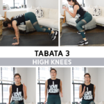 20-Minute Bodyweight Cardio Tabata Workout - No equipment needed for this at-home tabata workout! #tabata #tabataworkout #hiit #bodyweightworkout