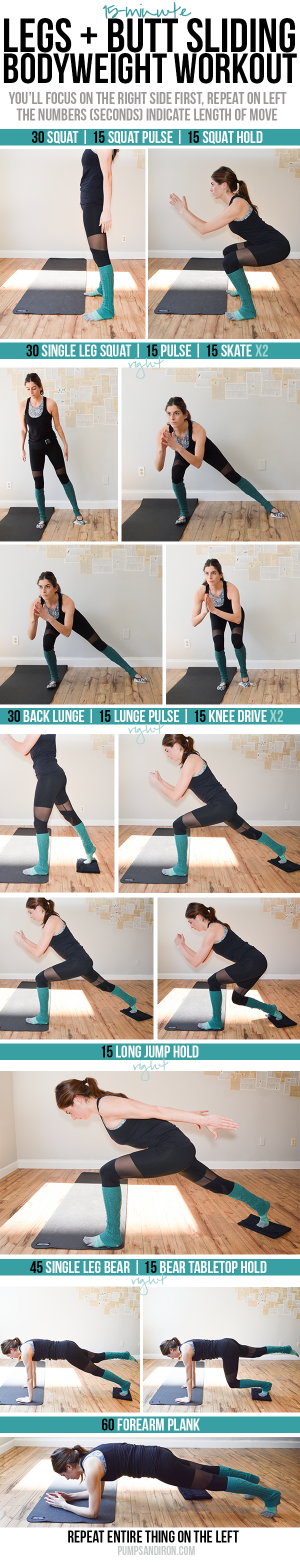 15-Minute Legs & Butt Slider Workout (+Video!)