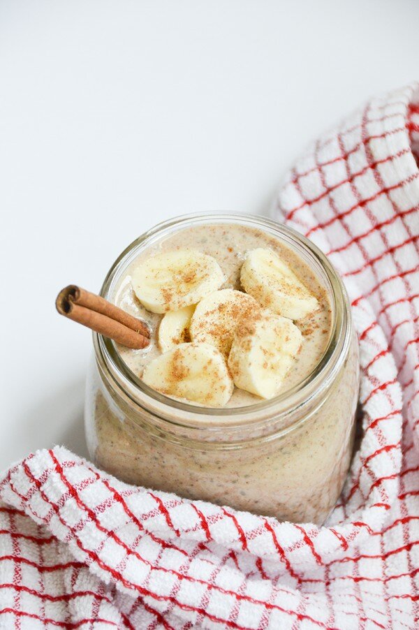 Almond Butter Banana Chia Seed Pudding