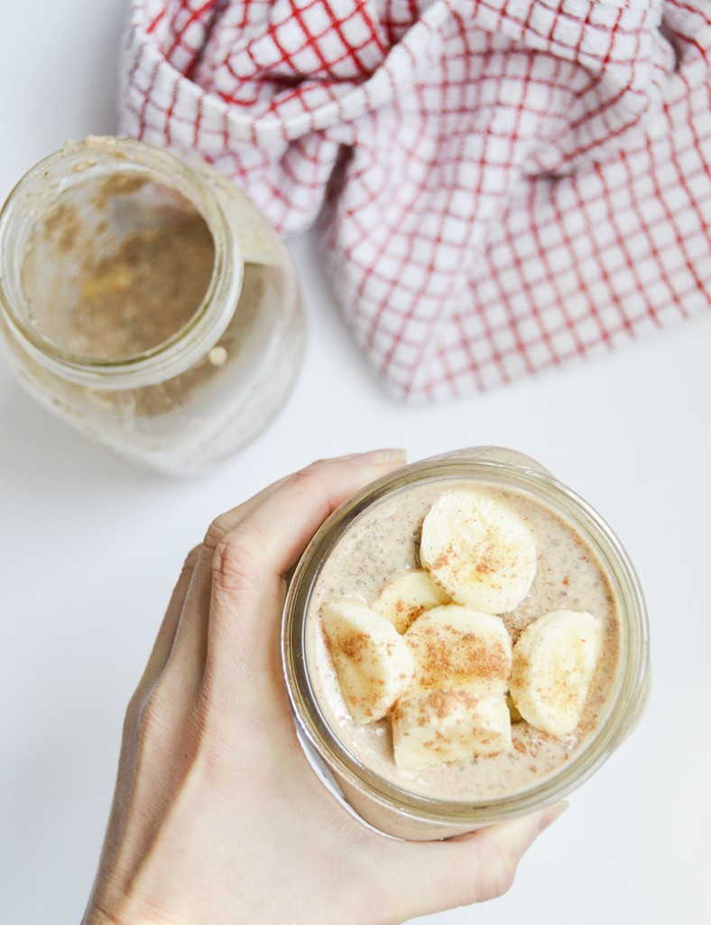 Almond Butter Banana Chia Seed Pudding - try this delicious make-ahead breakfast! #chiaseedpudding #breakfast #chiaseeds #recipe #vegan #glutenfree