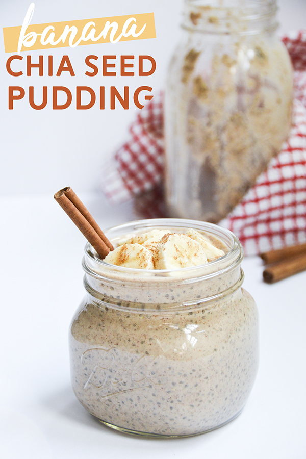 Almond Butter Banana Chia Seed Pudding - try this delicious make-ahead breakfast! #chiaseedpudding #breakfast #chiaseeds #recipe #vegan #glutenfree