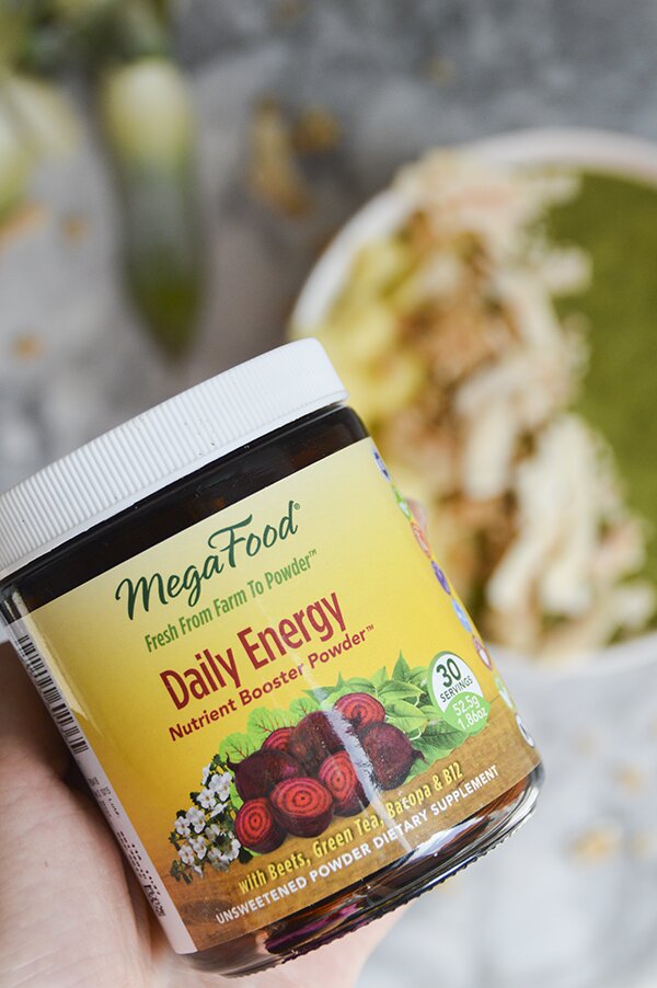 MegaFoods Daily Energy in Matcha Green Fruit Smoothie Bowl
