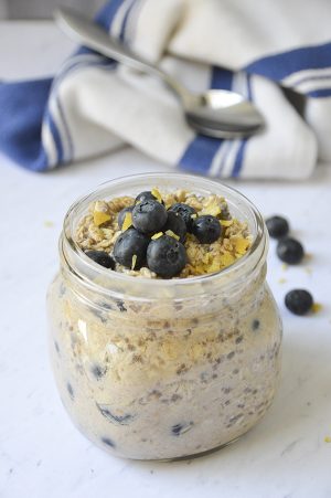 Blueberry Muffin Overnight Oats