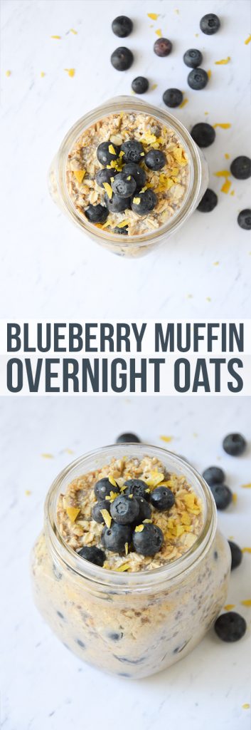 Blueberry Muffin Overnight Oats