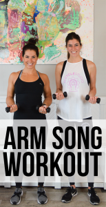 This one-song workout uses a high rep - low weight format for a big arm burnout.