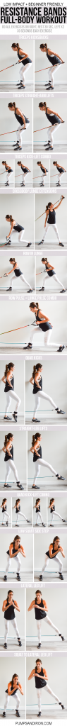 Full-Body Resistance Band Workout with Door Anchor | Pumps & Iron