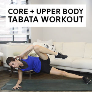 12-Minute Bodyweight Tabata Superset Workout: Core + Upper Body