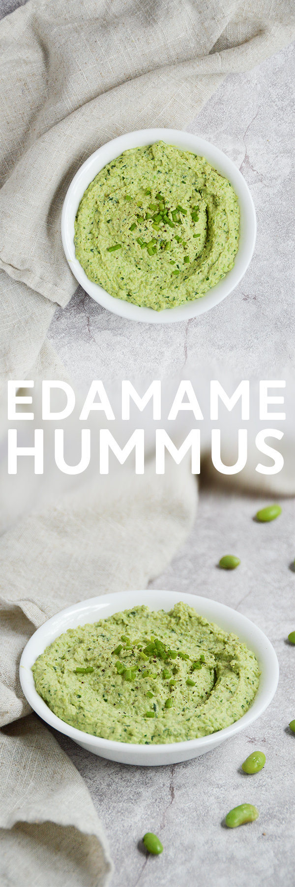 Edamame Hummus - This simple edamame hummus makes for the perfect dip or sandwich spread! #hummus #recipe #vegan #plantbased https://pumpsandiron.com