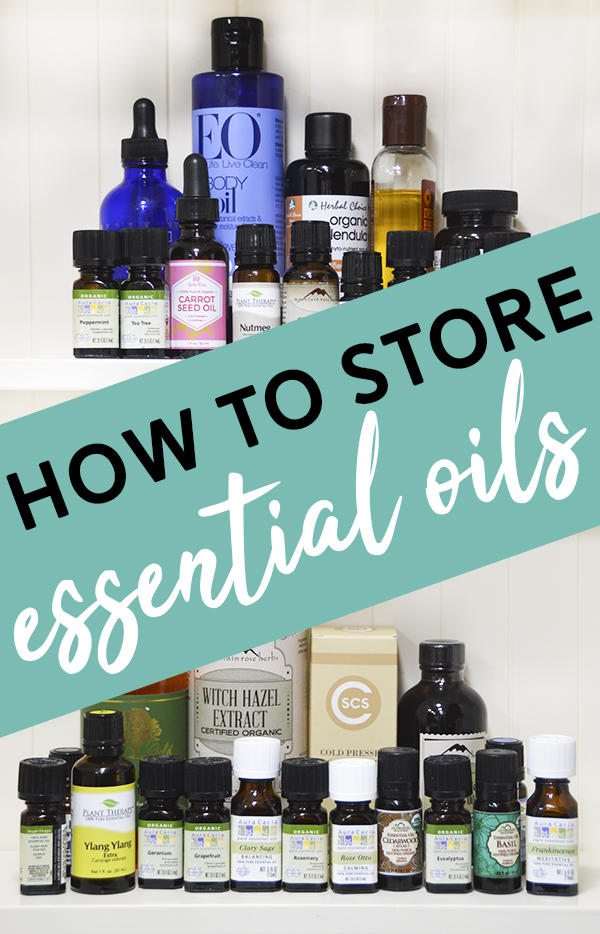 How to Store Essential Oils - Learn how to properly store essential oils and what you need to know about shelf life. #essentialoils #aromatherapy https://pumpsandiron.com