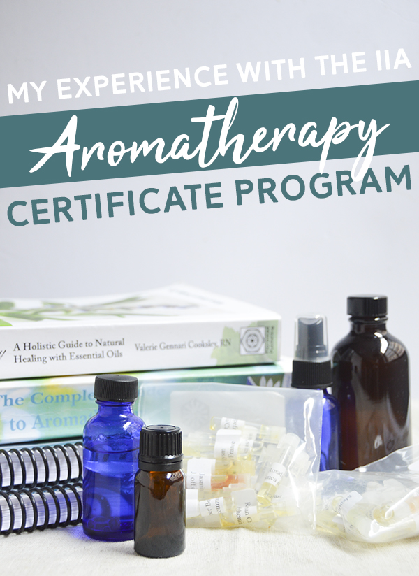 My Experience with the IIA Aromatherapy Course - Thinking about becoming a Certified Aromatherapist? Read all about my experience with the IIA certificate program. #aromatherapy #wellness #essentialoils https://pumpsandiron.com