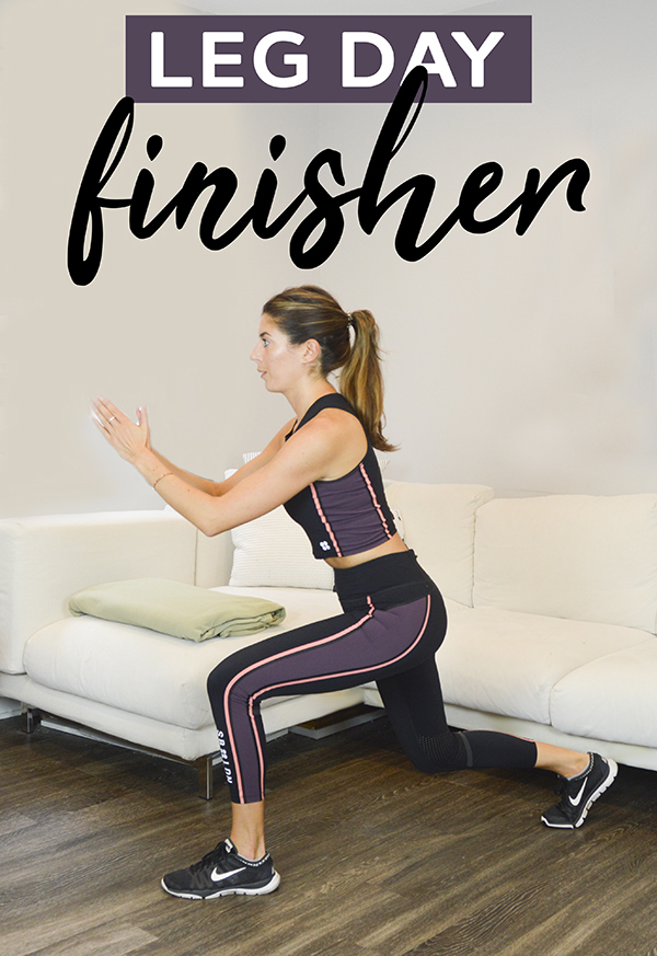 Leg Day Finisher - Lower Body Burnout - This quick lower body workout is the perfect way to finish you leg day. No equipment needed, video included. #workout #legday #fitness https://pumpsandiron.com