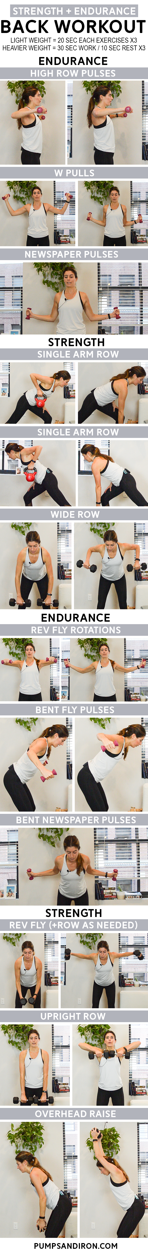 Upper Body Back Workout Strength Endurance Pumps Iron