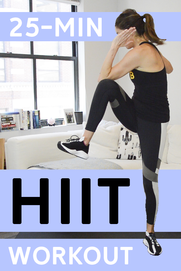 25-Minute HIIT Workout (No Equipment Needed) - This bodyweight hiit workout is broken up into three circuits that'll challenge you in the best way! #hiit #bodyweightworkout #intervaltraining #hiitworkout #athomeworkout #workoutvideo
