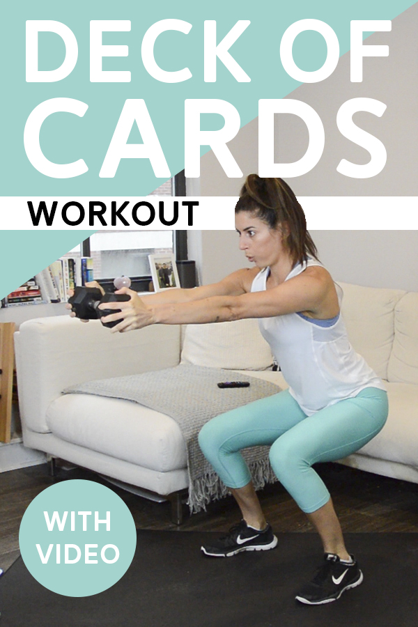 Deck of Cards Workout (50 Mins) - Each suit corresponds to a different exercise and the number tells you how many reps to do. Can you complete the whole deck? #deckofcardsworkout #athomeworkout #workout #workoutvideo