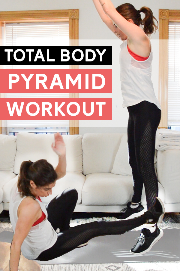 Total Body Pyramid Workout - 15-minute total body pyramid workout with video included! #pyramidworkout #totalbodyworkout #athomeworkout #workout #fitness