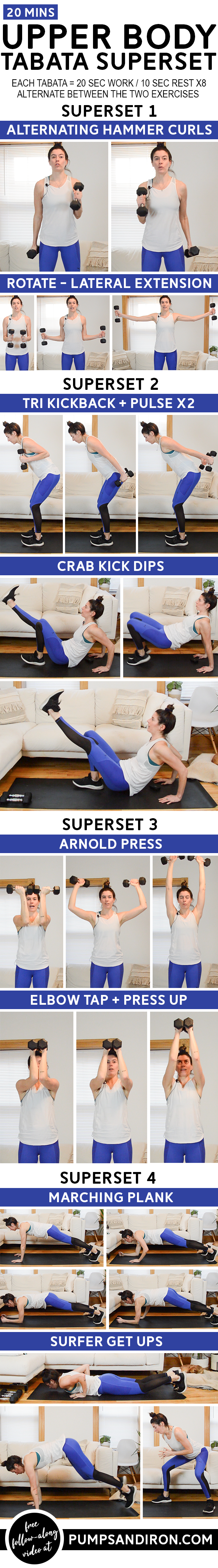 Upper Body Supersets Workout