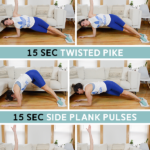 Sliding Towel Home Workout - This low-impact workout is total body and 30 minutes long. You'll go through three sliding towel sequences. #homeworkout #towelworkout #sliderworkout #workout #fitness