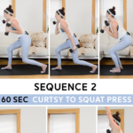 Low Impact Compound Exercises Workout (19 Mins) - You'll need a set of medium weights for this workout. We'll build sequences of movement using compound exercises. No jumping or impact. Video included! #homeworkout #compoundexercises #workoutvideo #strengthtraining