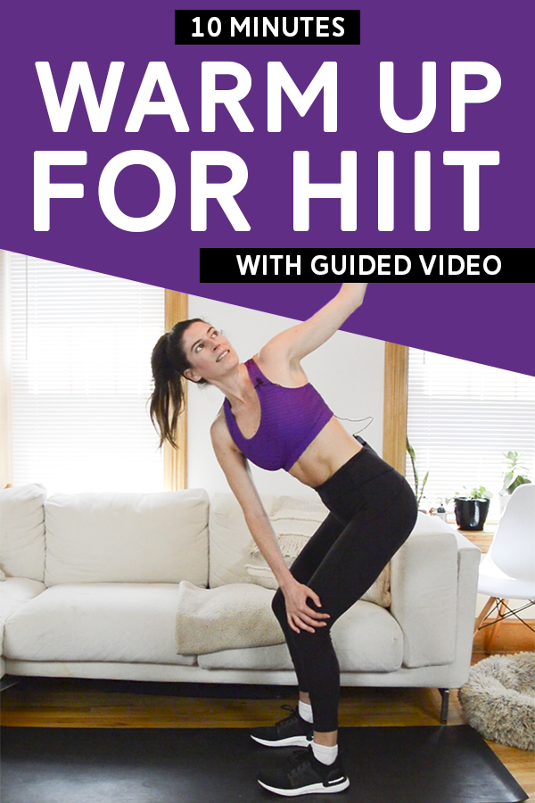 Guided Warm Up for HIIT Workouts - Prepare your body properly for HIIT workouts with mobility and light cardio. #workoutvideo #workoutwarmup #fitness #hiit
