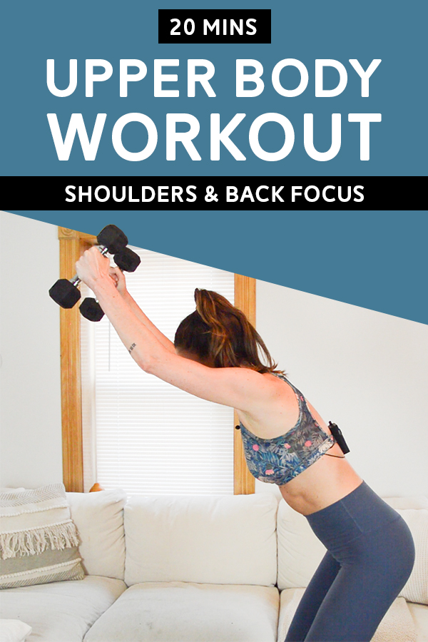 Back & Shoulders Focus Workout (Build a Combo) - You'll need a pair of dumbbells for this upper body workout focusing on shoulders and back. #upperbodyworkout #workoutvideo