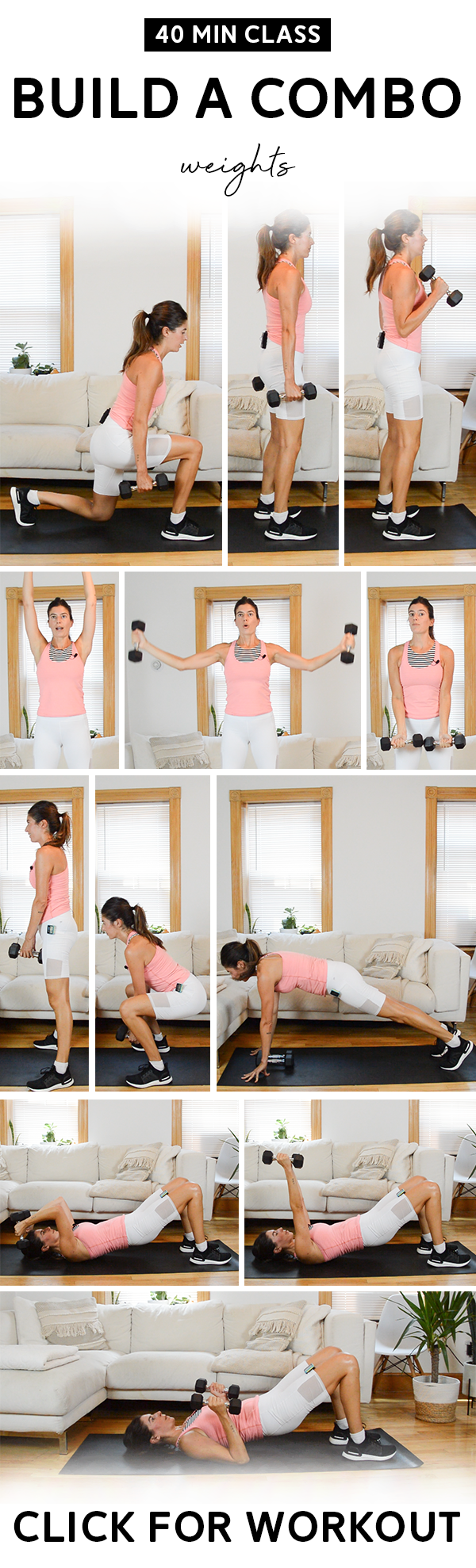 Build a Combo Class (40 Mins) – Total Body, Weights