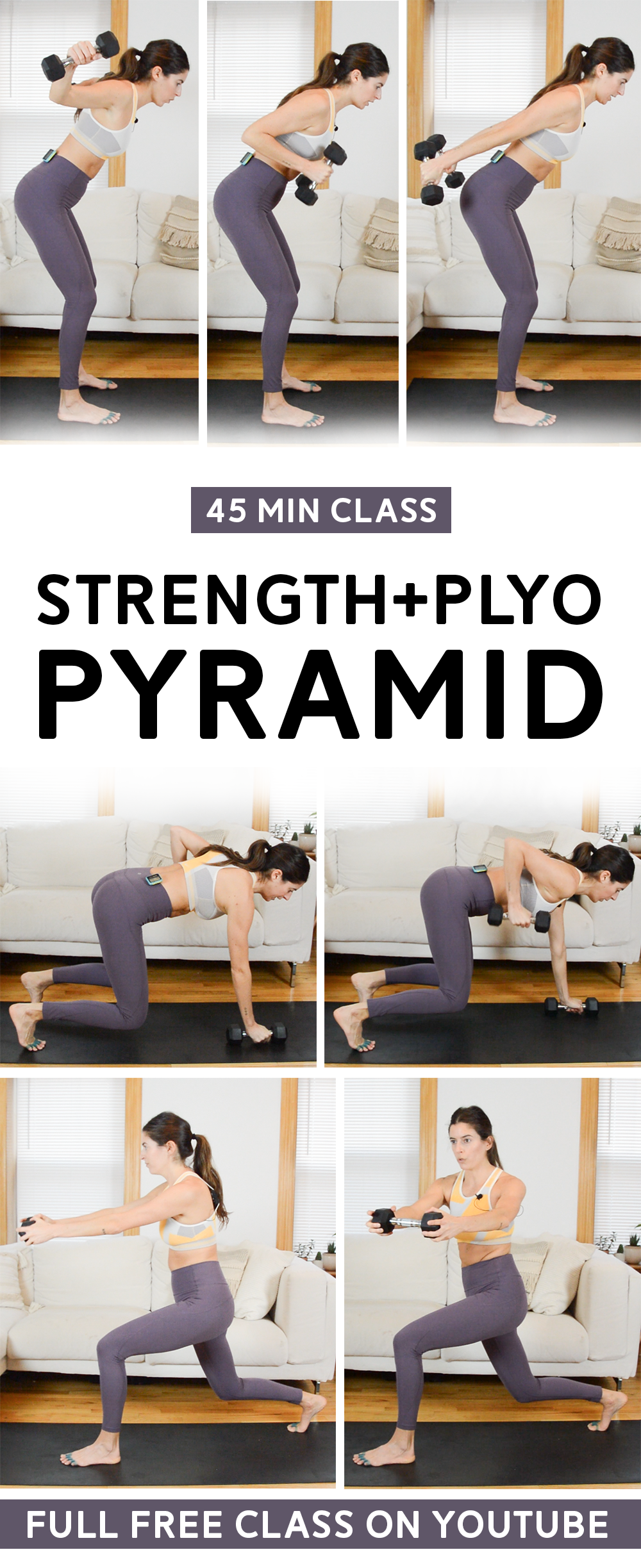 Strength + Plyo Workout Pyramid (45 Min Class)